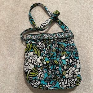Vera Bradley Island Blooms Quick Draw Floral Bucket Bag Adjustable Strap